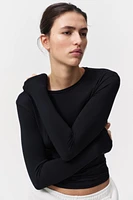 Long-sleeved Microfiber Top