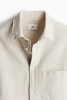 Regular Fit Short-sleeved Oxford Shirt