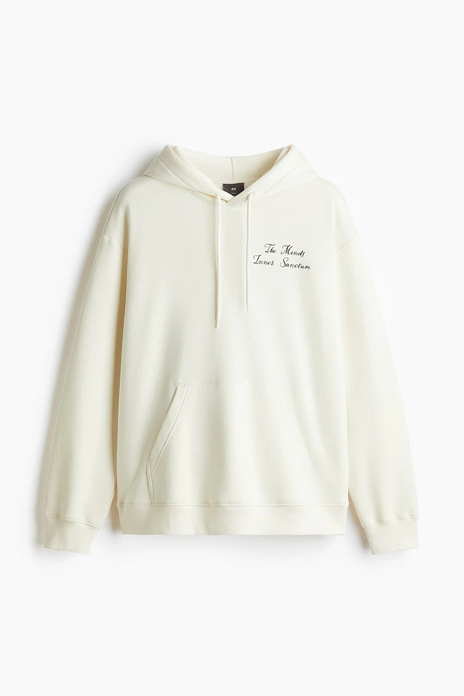 Loose Fit Printed Hoodie