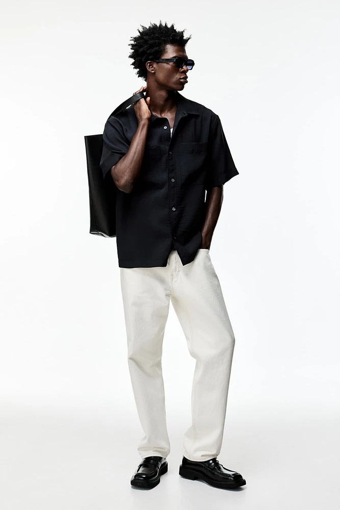 Chemise Coupe Classique en modal mélangé