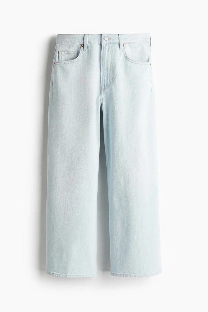 Wide High Cropped Jeans