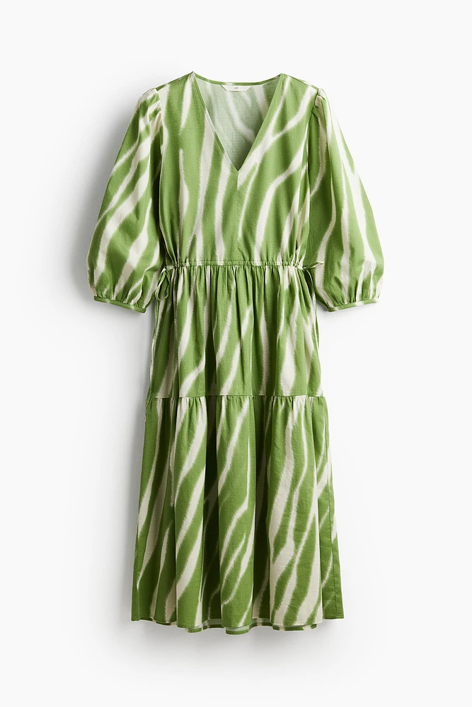 Drawstring-waist Dress