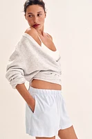 Linen-Blend Shorts