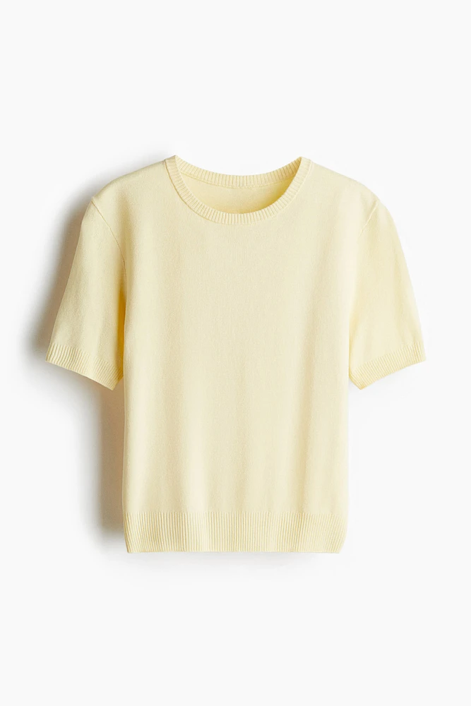 T-shirt en fin tricot