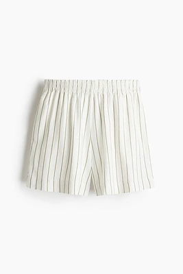 Linen-Blend Shorts