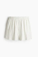 Linen-Blend Shorts