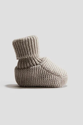 Cotton Knit Slipper Socks