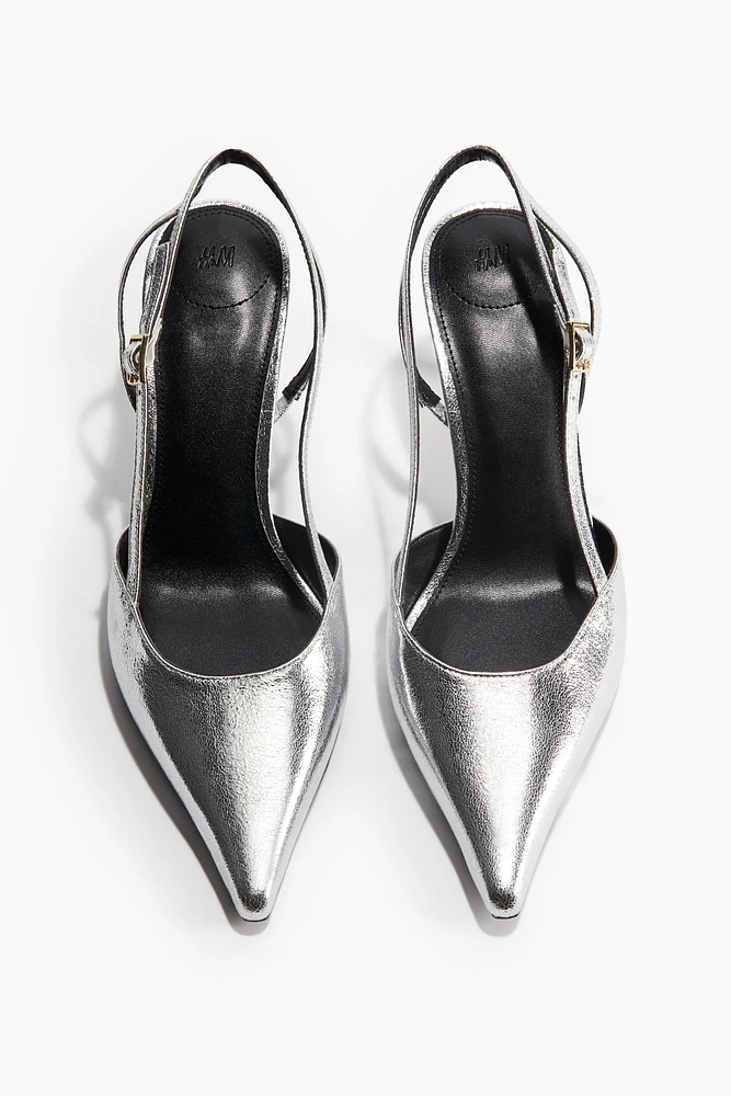 Pointed Slingback Pumps