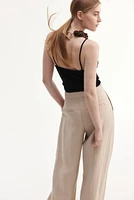 Wide-Leg Dress Pants