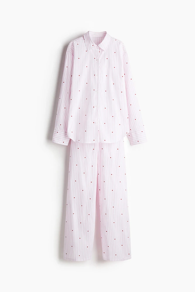Pyjama en popeline de coton
