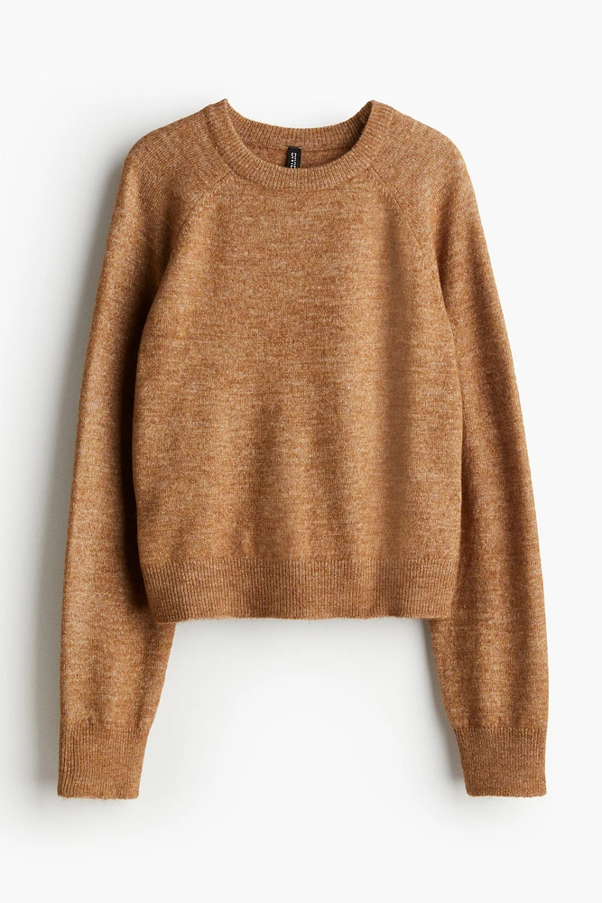 Short Fine-Knit Sweater