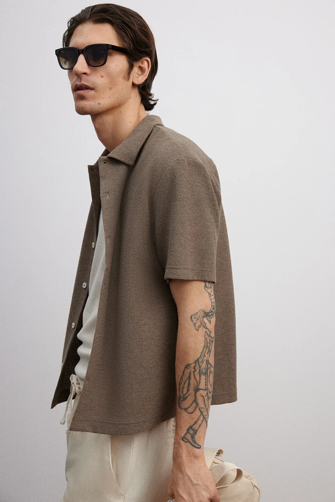 Chemise Coupe Classique en jersey manches courtes