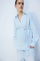 MAMA Pullover Linen Shirt