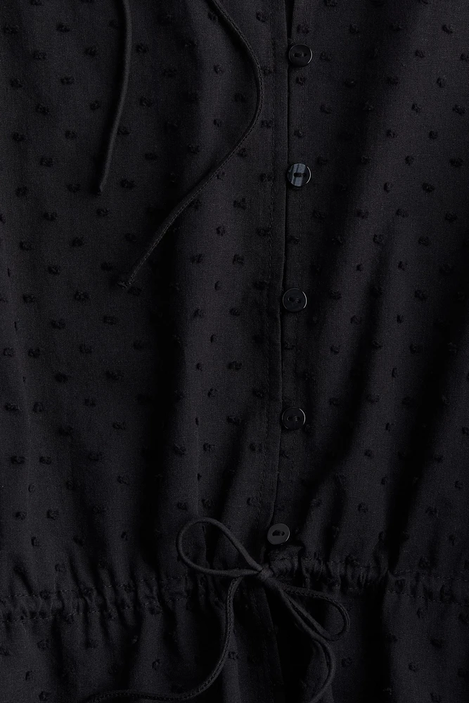 Blouse en coton avec manches bouffantes