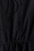 Blouse en coton avec manches bouffantes