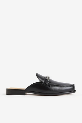 Chain-detail Mule Loafers