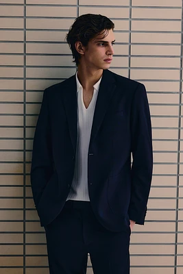 Slim Fit Seersucker Jacket