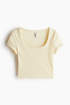 Ribbed Crop T-shirt