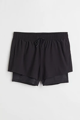 H&M+ Layered Running Shorts