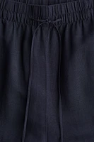 Linen-Blend Pants