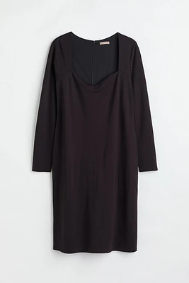 H&M+ Sweetheart-neckline Dress