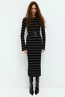 Rib-Knit Bodycon Dress