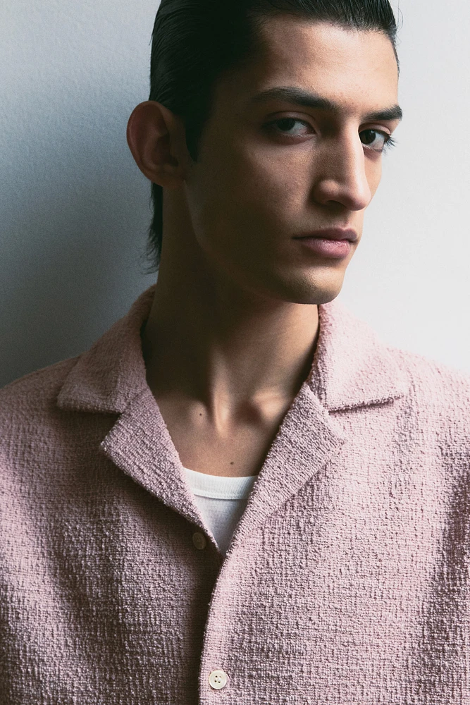 Regular-Fit Textured Resort Shirt