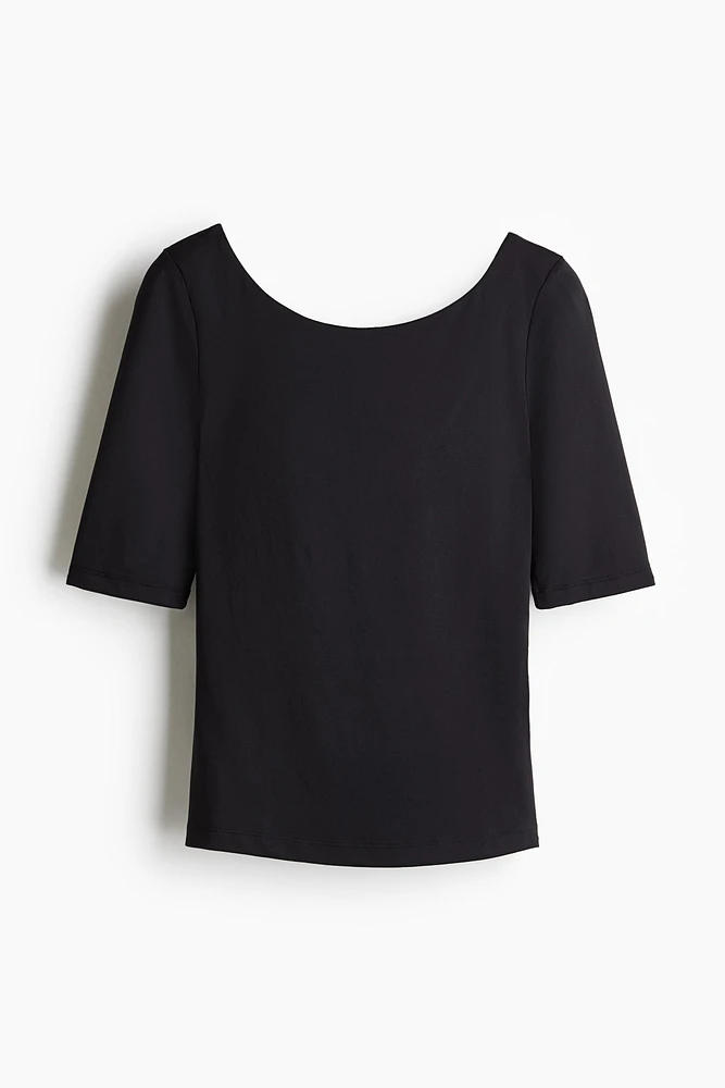 Ballerina-Neckline Top