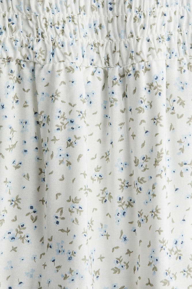 Smocked Tiered Skirt
