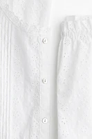 Eyelet-Embroidered Pajamas