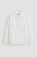 Pima Cotton Shirt with Box Pleats