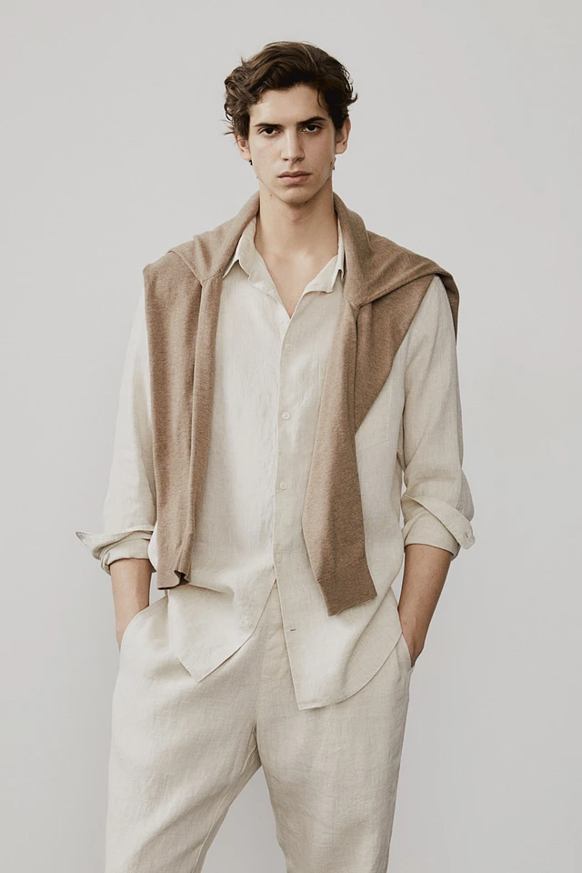 Regular Fit Linen Shirt