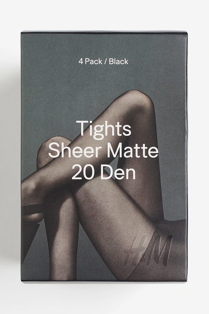 4-pack Tights 20 Denier