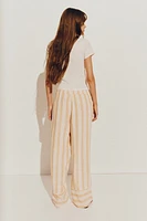 Straight-Leg Drawstring Pants