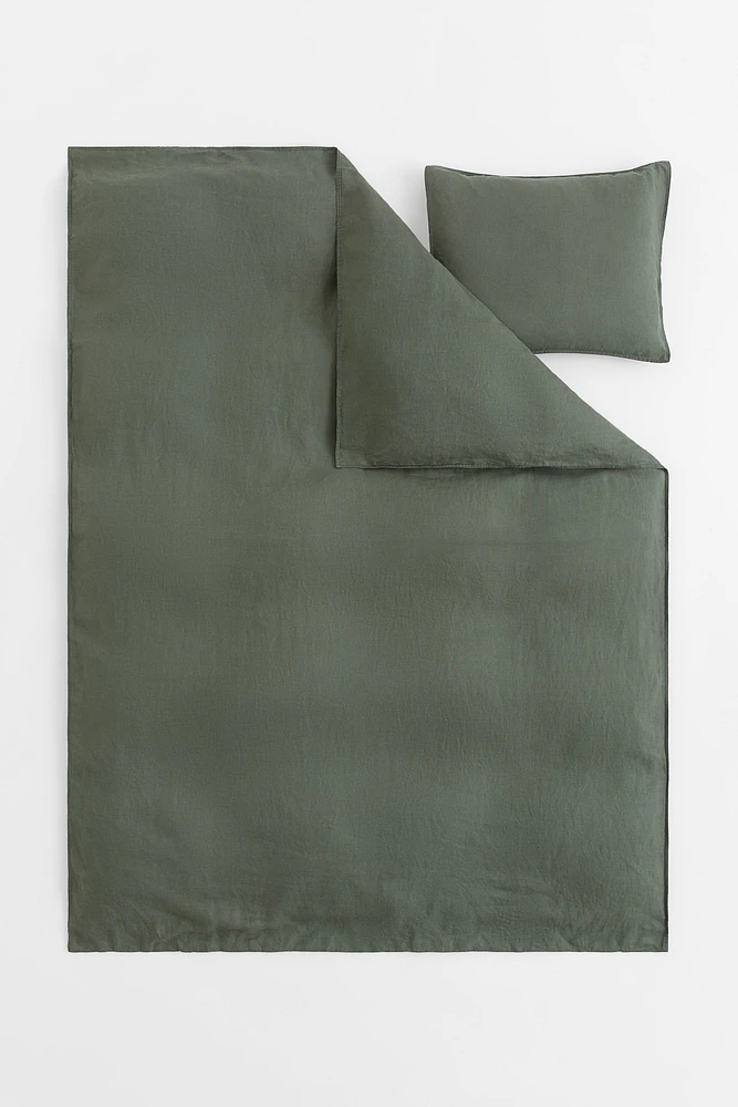 Enveloppe de couette lit simple en lin