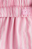 Ruffle-Trimmed Cotton Shorts