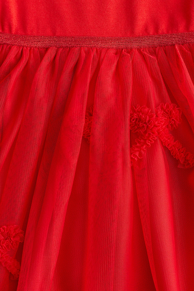 Robe en jersey avec jupe tulle