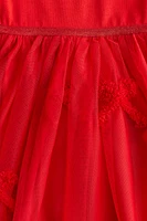 Jersey Dress with Tulle Skirt