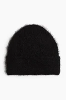 Fuzzy Wool-Blend Beanie