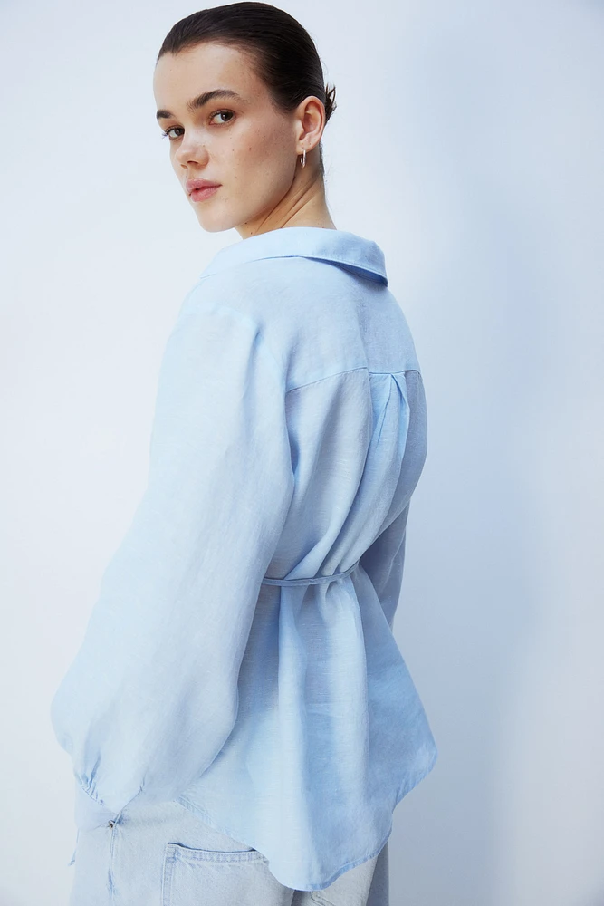 MAMA Pullover Linen Shirt