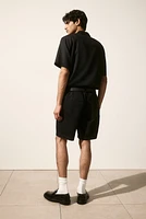 Relaxed Fit Linen-blend Shorts