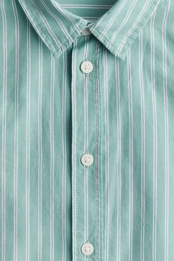 Chemise à manches longues en coton