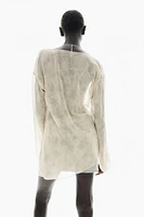 Asymmetric-hem Chiffon Top