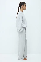 Pantalon en molleton délavé