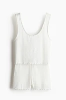 Pyjama en pointelle de coton