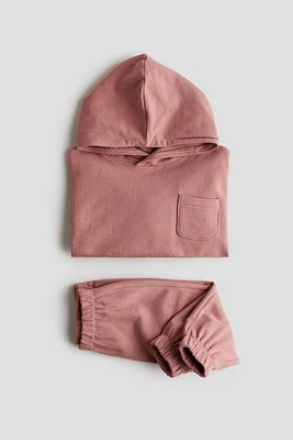 2-piece cotton sweatshirt set