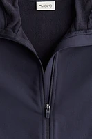 Warm Mid-Layer Hooded Activewear Jacket