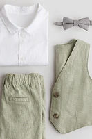 4-Piece Linen-Blend Dressy Set