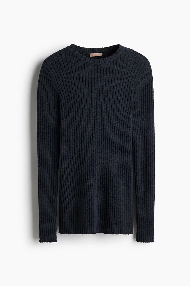 Haut en tricot côtelé