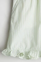 Ruffle-Trimmed Cotton Shorts